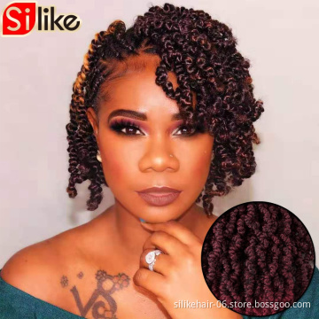 Senegalese Passion Spring Twist Hair with Curly Ends Wavy Glance hair New Style 2X Bomb Twist  10inch 15stands Crochet Braids